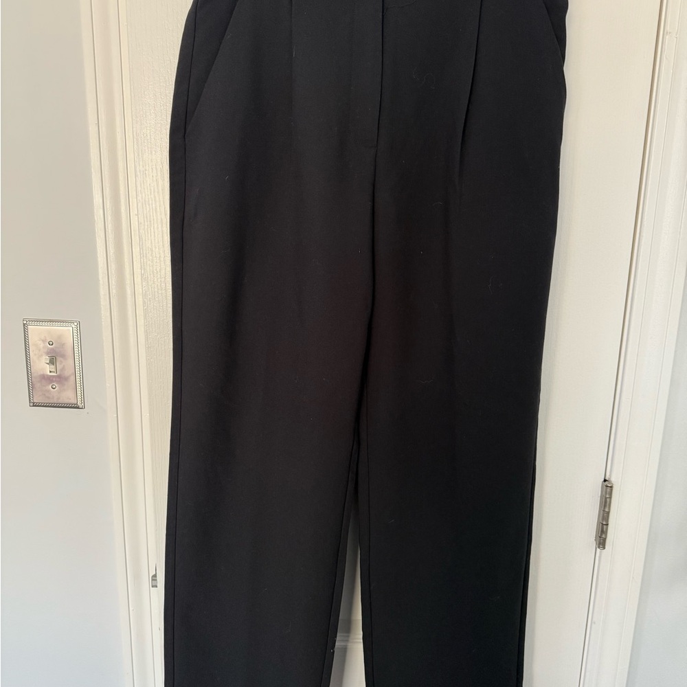 Abercrombie & Fitch Black Hight Rise Tailored Straight Pant Women's 30/10S